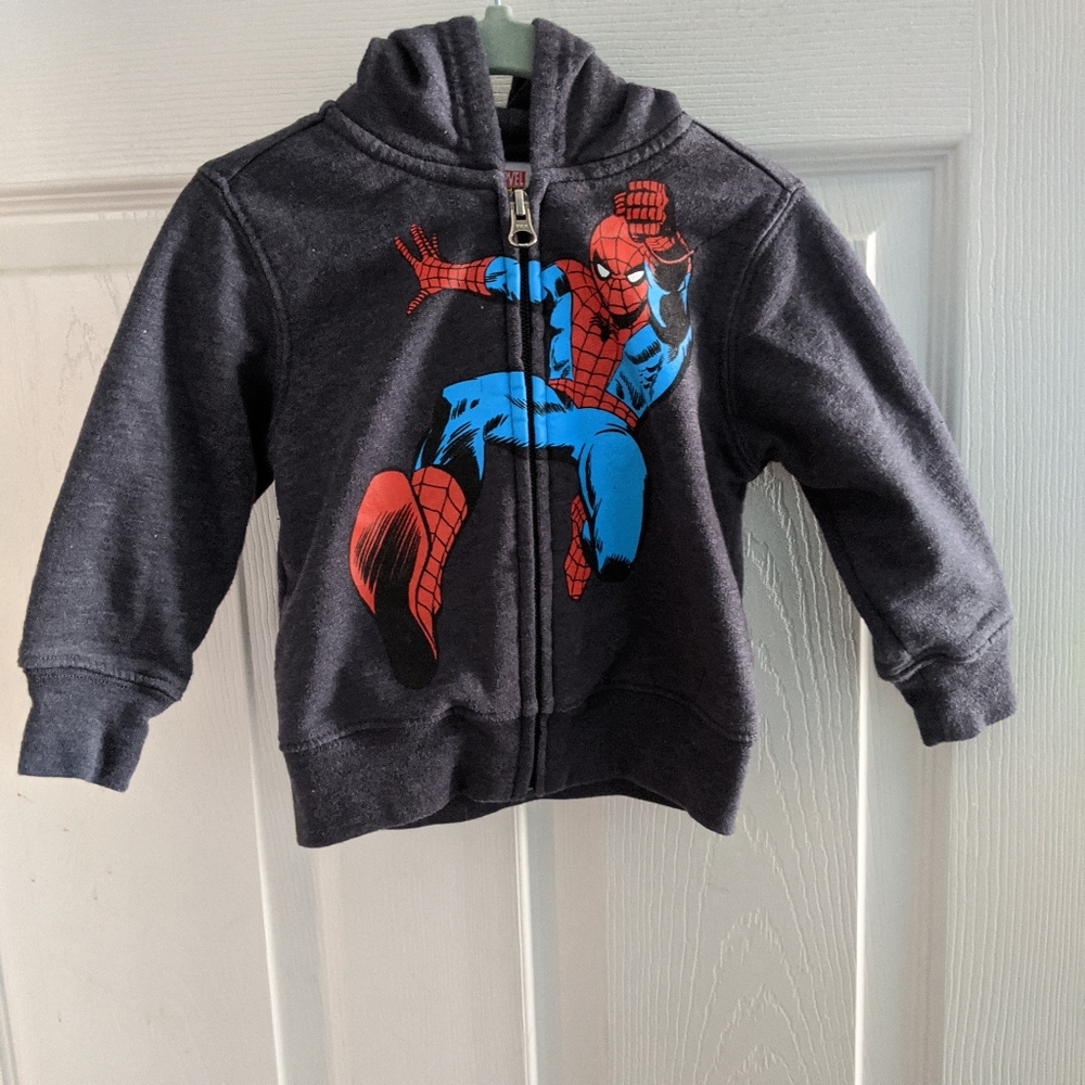 Spiderman Hoodie - Size 12-18 months